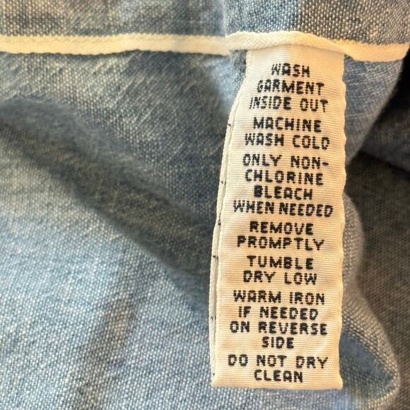 POLO Ralph Lauren Rare Shipyard Nautical Chambray Button-Up Denim Shirt Men's XL - Picture 16 of 16